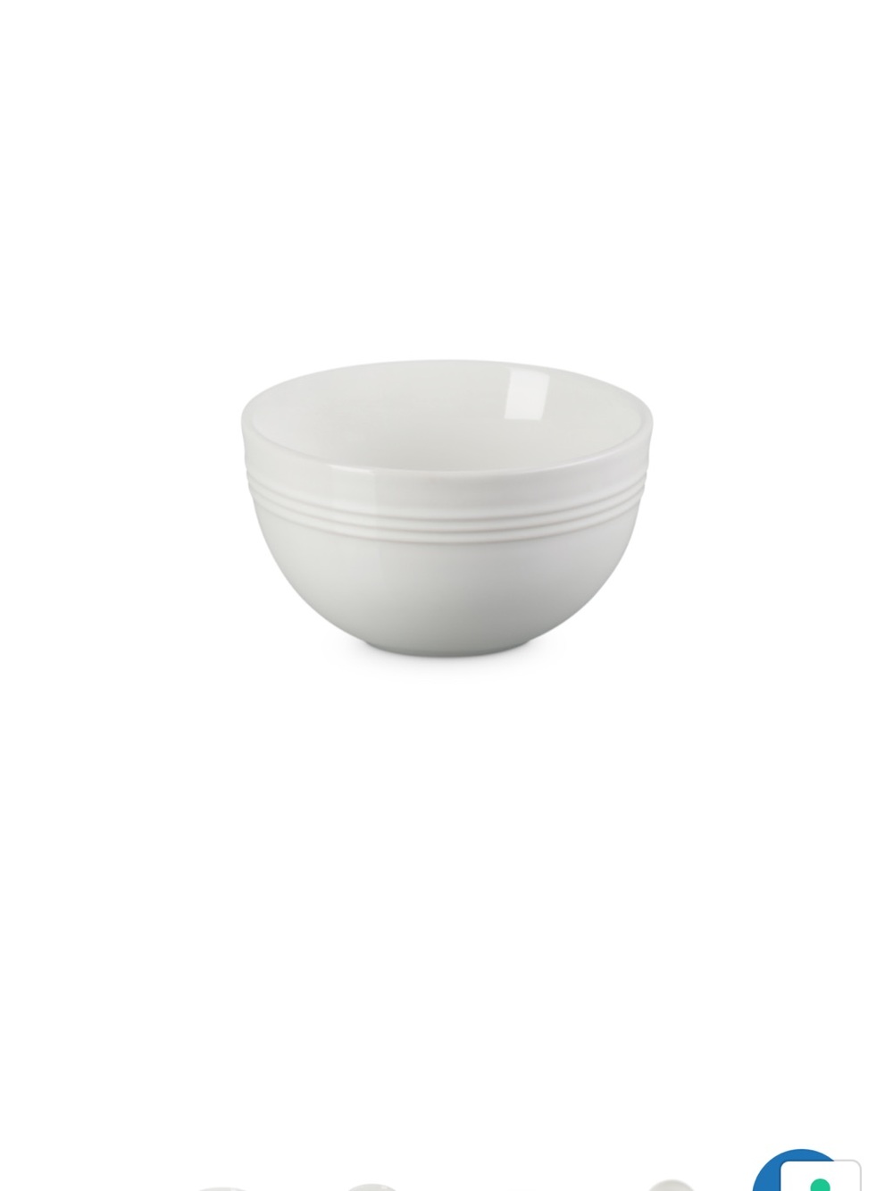 NEW Le Creuset White Ceramic Stoneware Rice Bowl